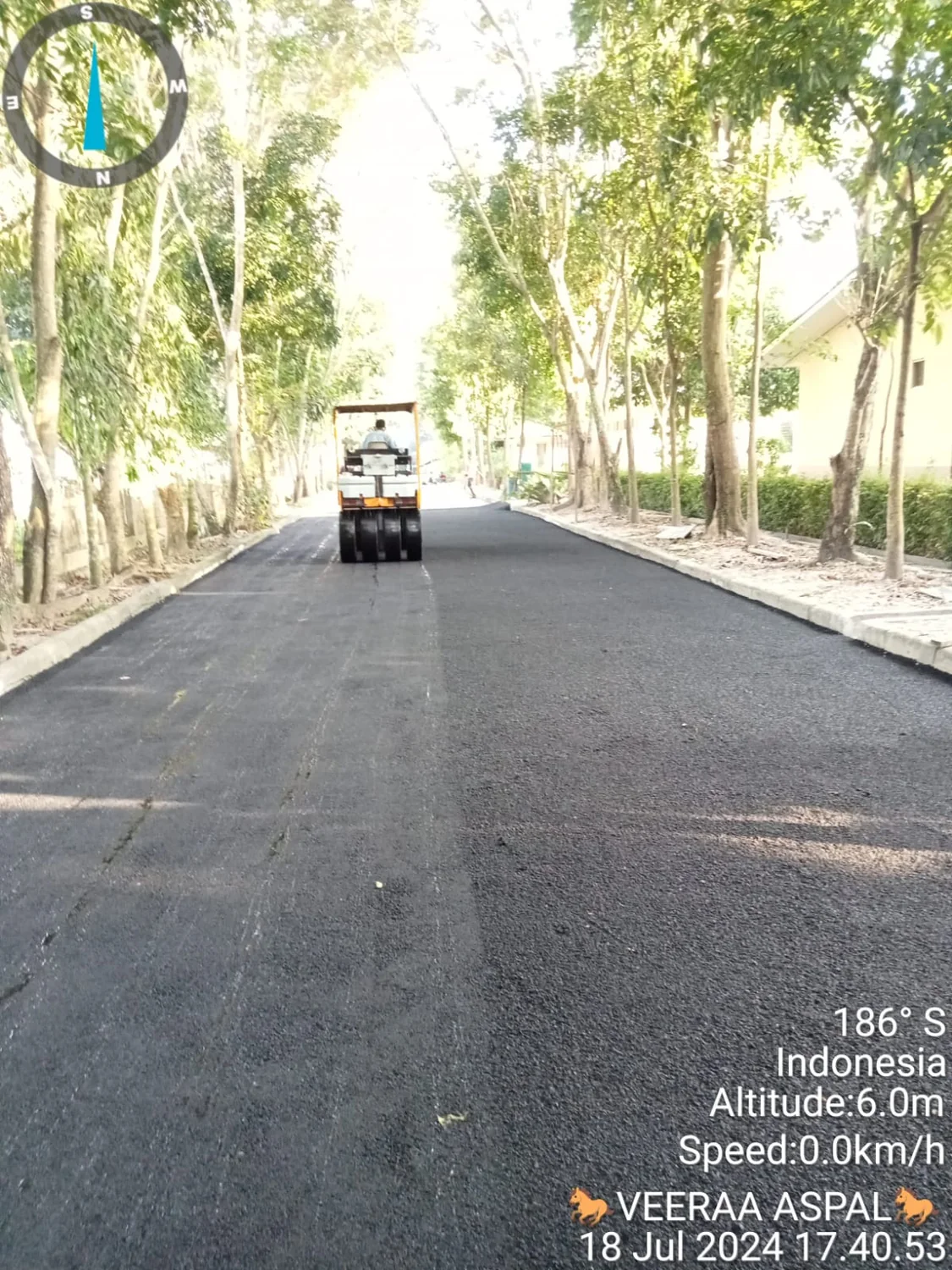 Hasil pengaspalan jalan Veeraa Aspal