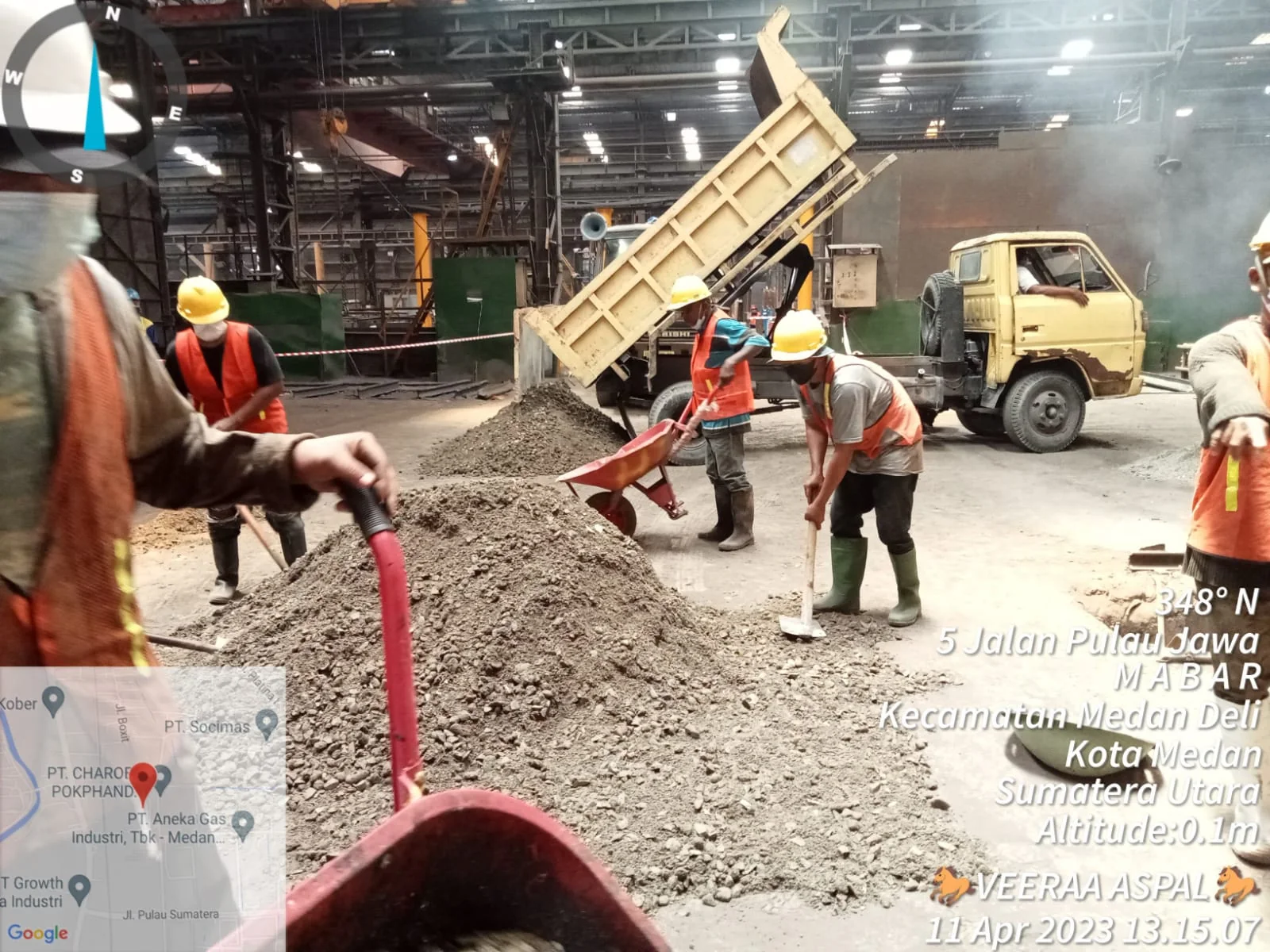 Pekerjaan base kawasan industri